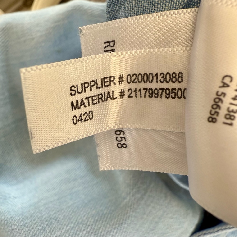 Vintage Polo Ralph Lauren Y2K Wide Leg Jeans 26 High Rise 34” Inseam - Picture 9 of 13